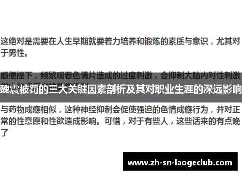 魏震被罚的三大关键因素剖析及其对职业生涯的深远影响 魏震被罚的三大关键因素剖析及其对职业生涯的深远影响